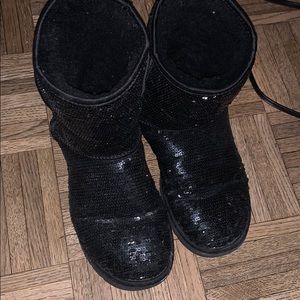 Black glitter ✨ ugg boots